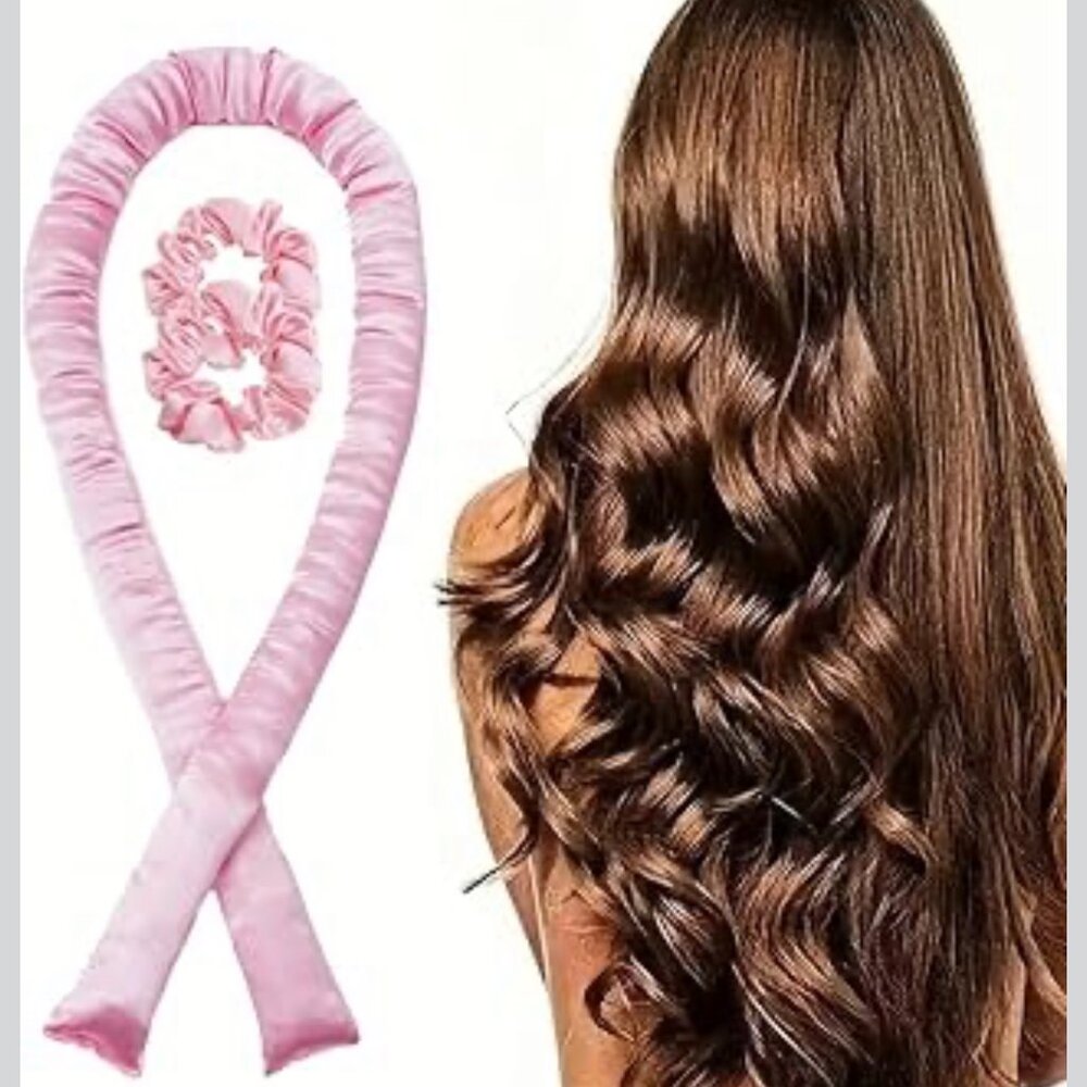 DIY Curling, Heatless Curling Rod Headband, No Heat Silk Ribbon Rollers for Over